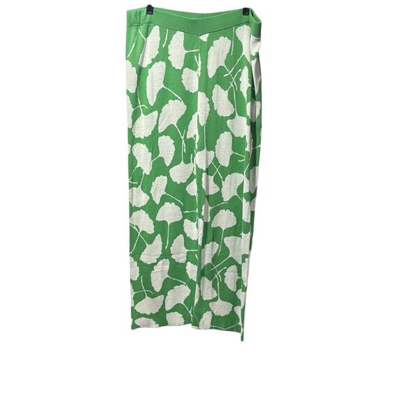 Diane Von Furstenberg for Target ginkgo leaf design high waisted, wide leg sweat - Picture 1 of 4